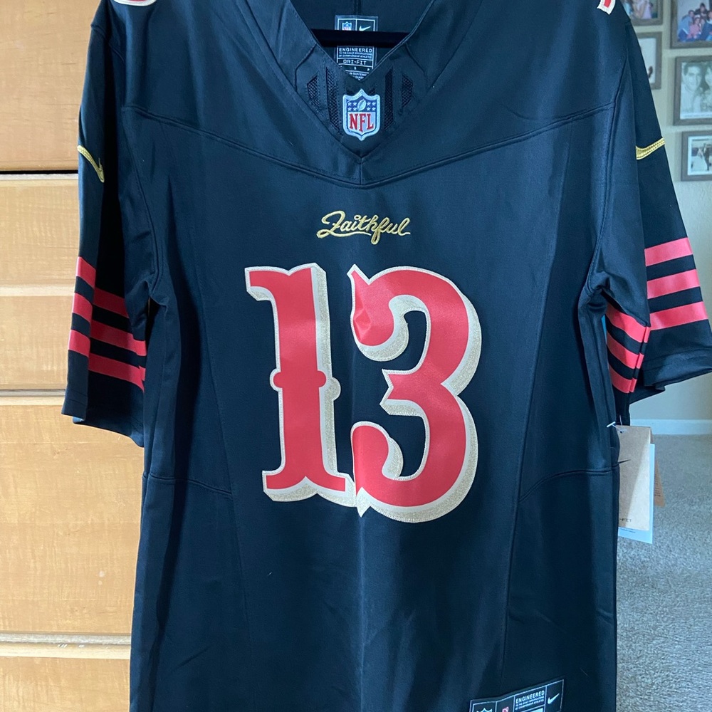 NFL Black Jersey 49er Faithful Brock Purdy #13